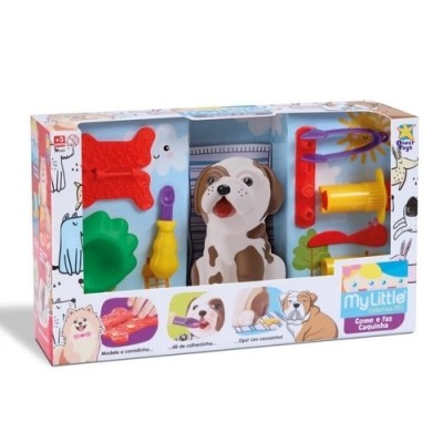 Brinquedo Cachorrinho my pet e faz caquinha com acessórios